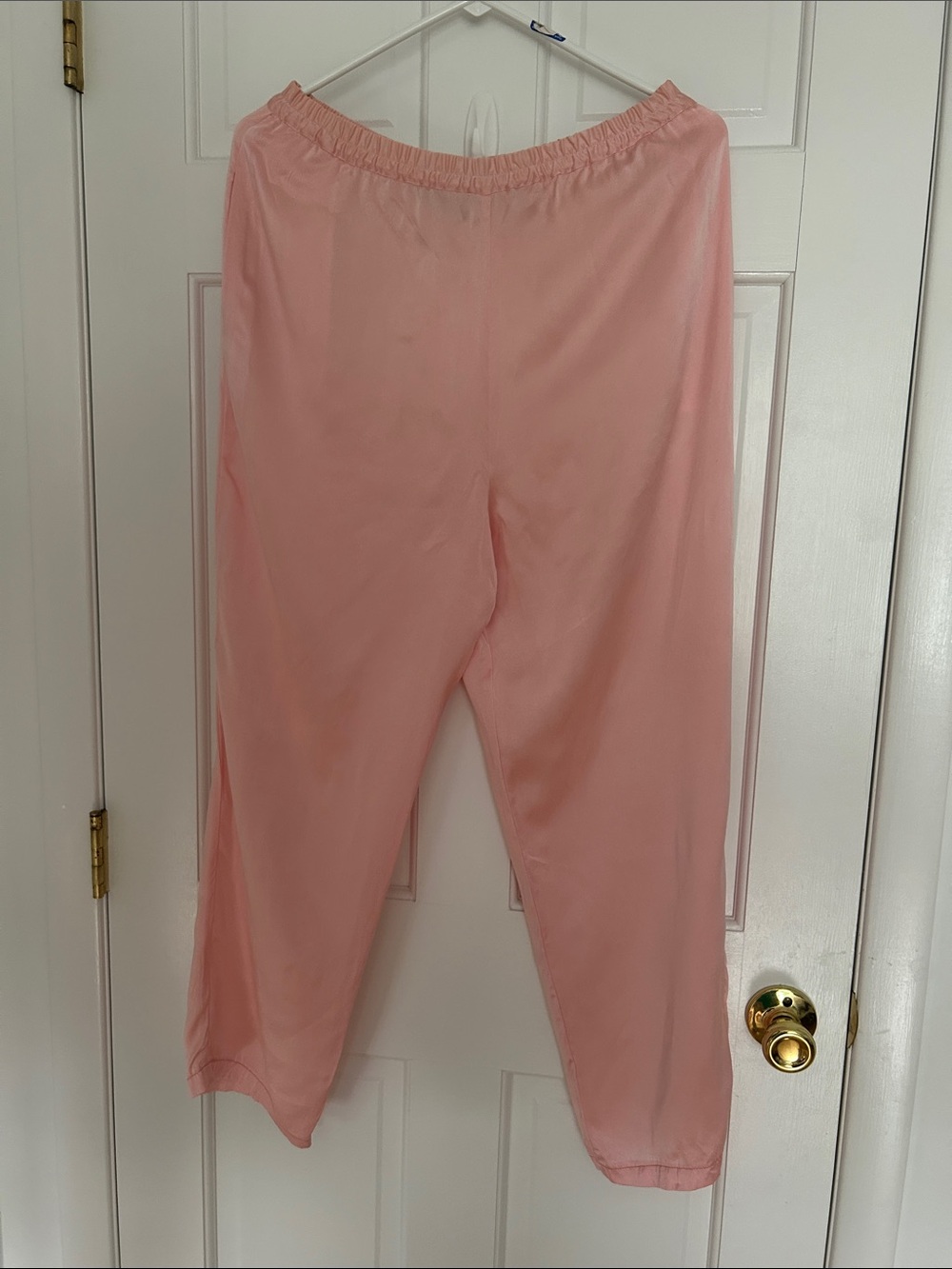 Vintage Courtney Rhodes Pink Satin Pajama Sleep Shorts / Lounge Pants